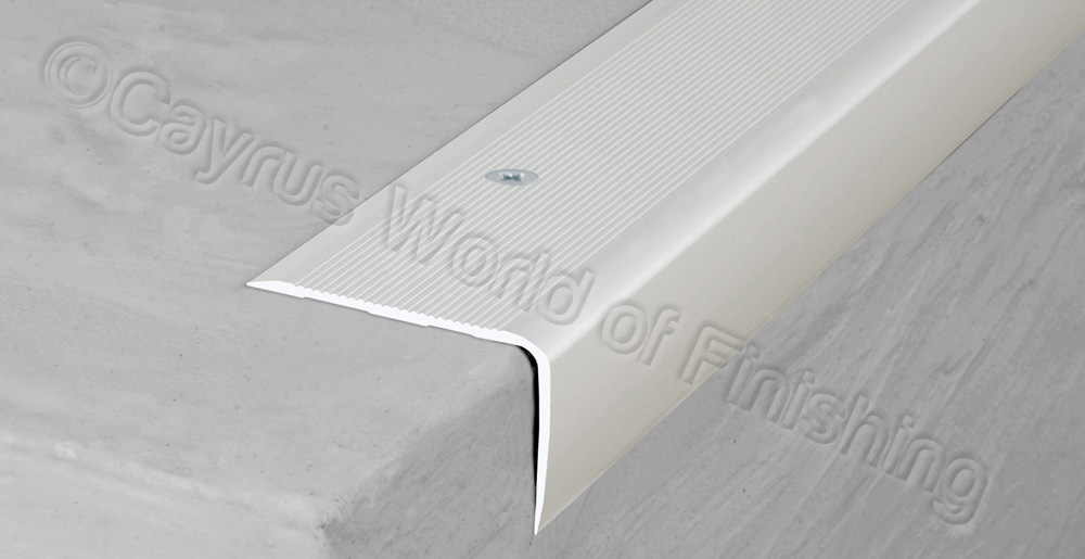 ALUMINIUM STAIR NODING STEP EDGE NOSING TRIM FOR LAMINATE, WOOD..41x26 ...